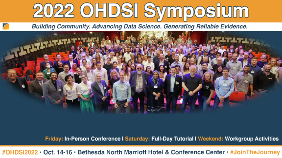 OHDSI Global Symposium, Rockville, Maryland US, 14-16th October 2022